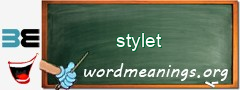 WordMeaning blackboard for stylet